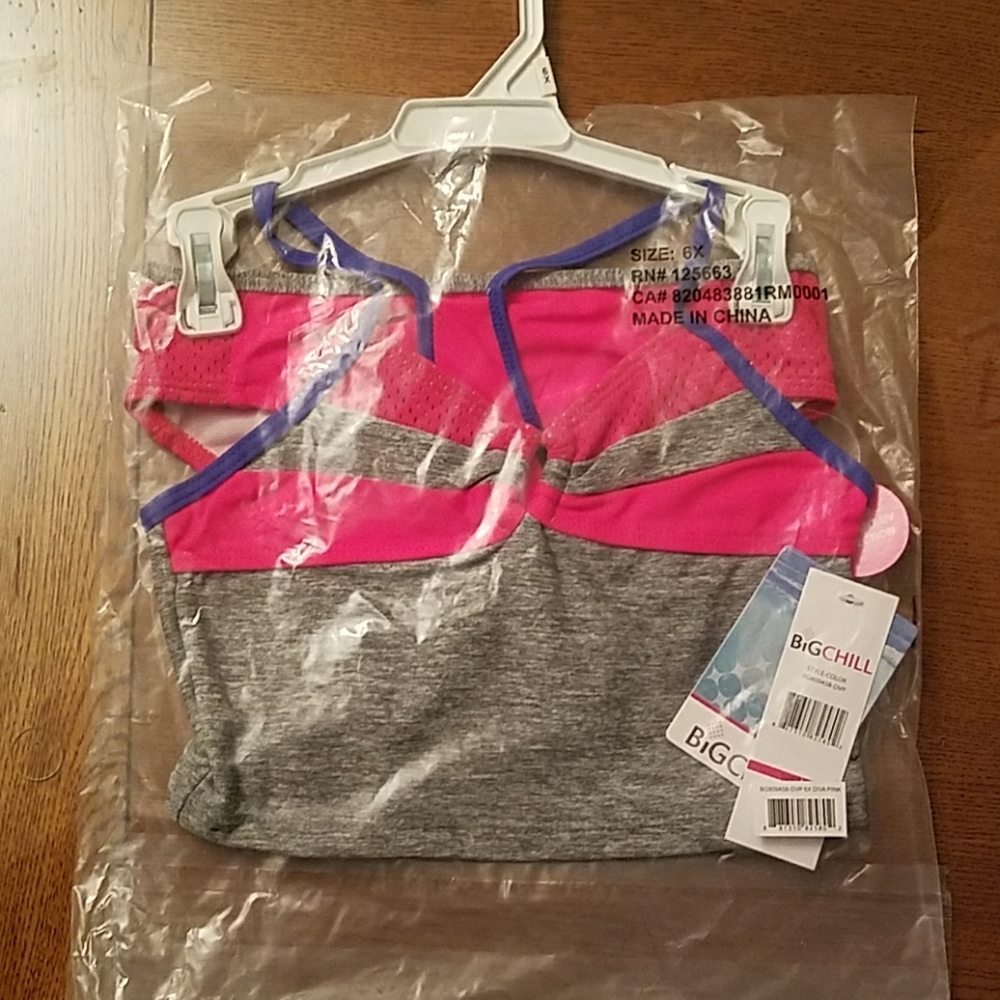 new with tag girls tankini top and bottoms set